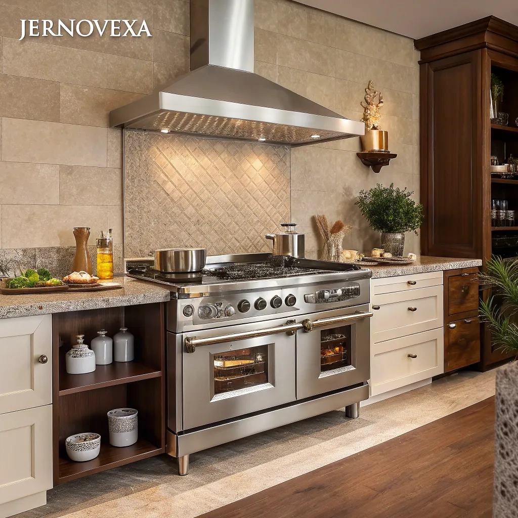 Stylish kitchen with JERNOVEXA range