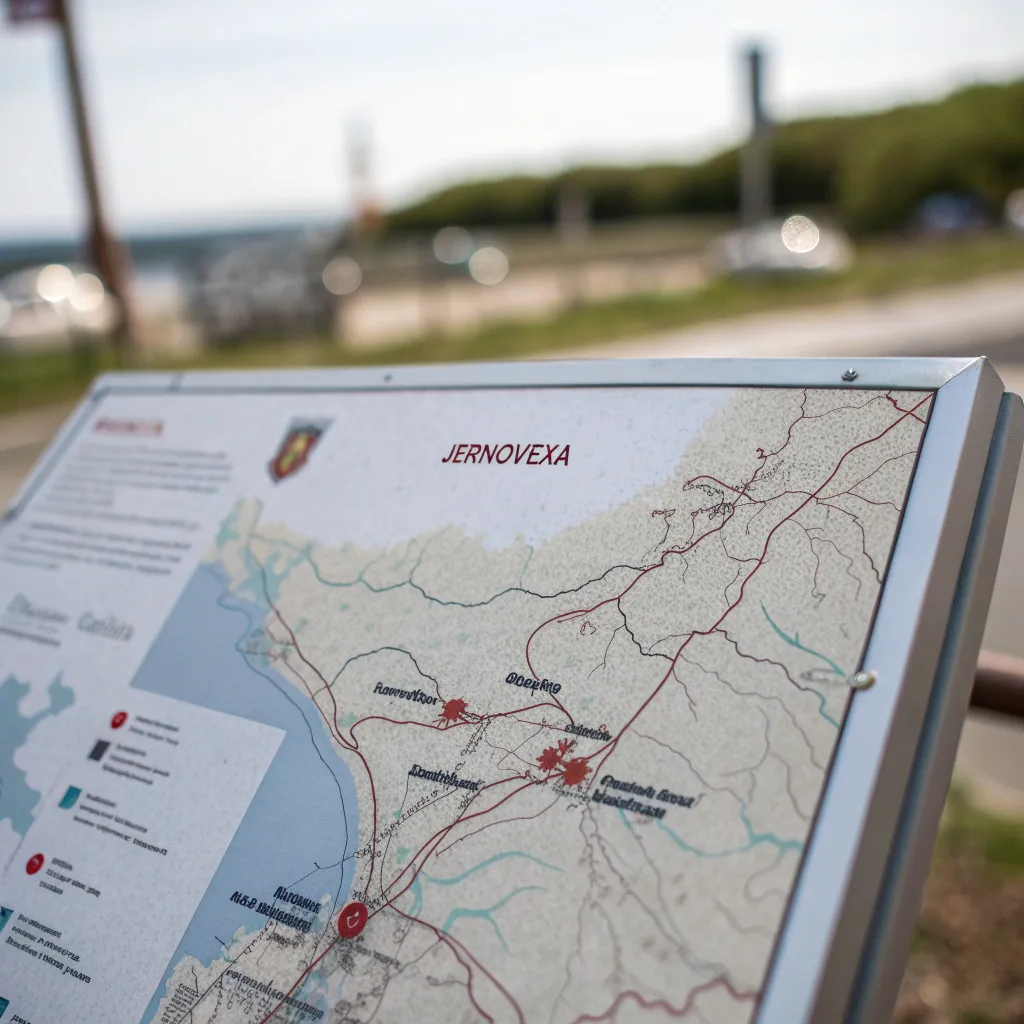 Map showing location of JERNOVEXA